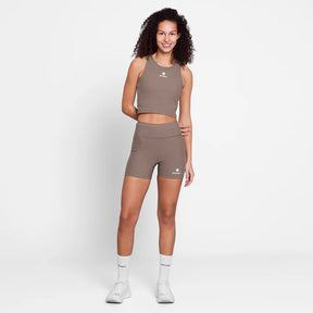 W Combat+ Rib Short Tights 4" | Taupe