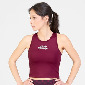 W Couture Combat Crop Top | Burgundy