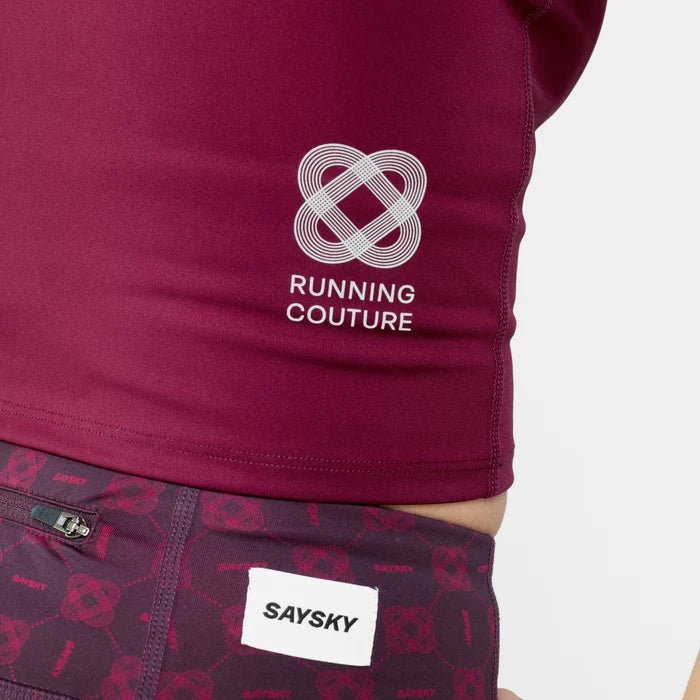 W Couture Combat Crop Top | Burgundy