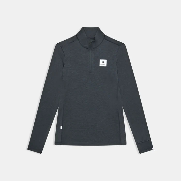 W Tiger Pace Half Zip Long Sleeve | Black