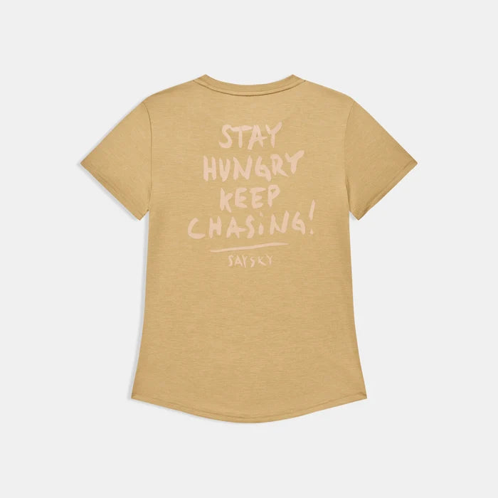 W Tiger Pace T-Shirt | Beige
