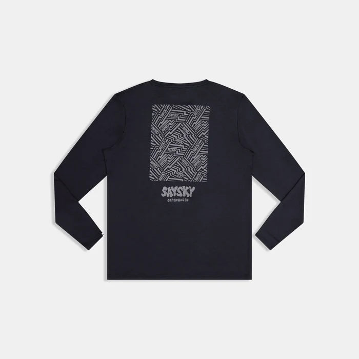 M Reflective Logo Pace Long Sleeve | Black