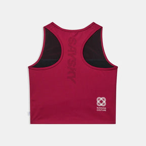 W Couture Combat Crop Top | Burgundy