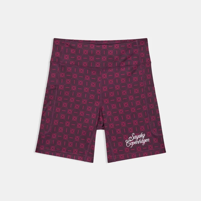 W Couture Combat+ Short Tights 7" | Burgundy