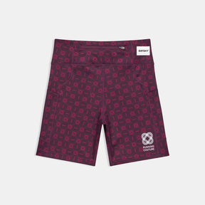 W Couture Combat+ Short Tights 7" | Burgundy