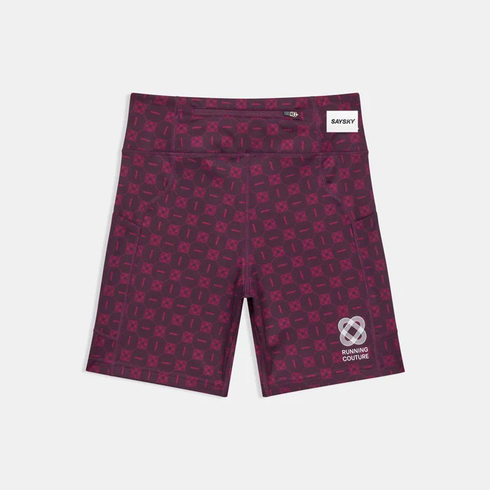 W Couture Combat+ Short Tights 7" | Burgundy