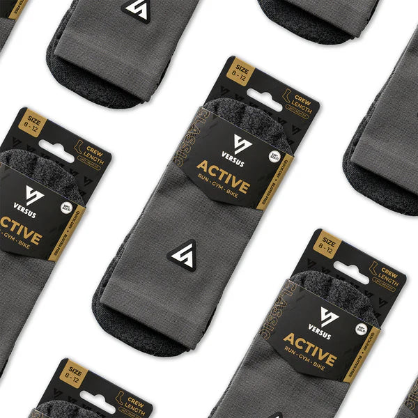 Active Crew Tab Socks | Classic Charcoal