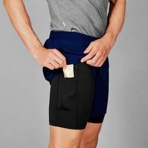 M 2 in 1 Pace Shorts 5'' | Blue