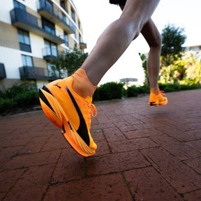 Running Ankle Socks | Tangerine Glow
