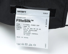 FliteSilk 5 Panel Pinch Cap | Black