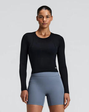 W GeoMesh Eclipse Long Sleeve | Black