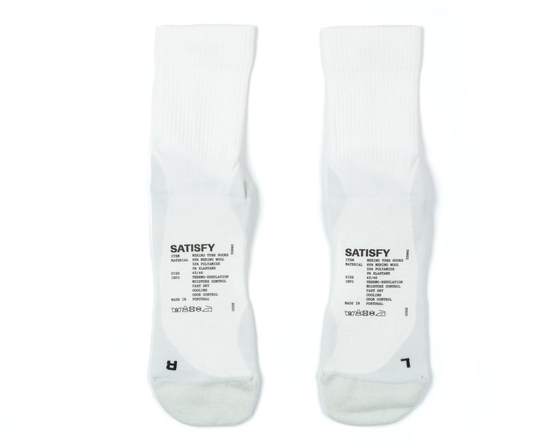 Merino Nylon Tube Socks | Off White