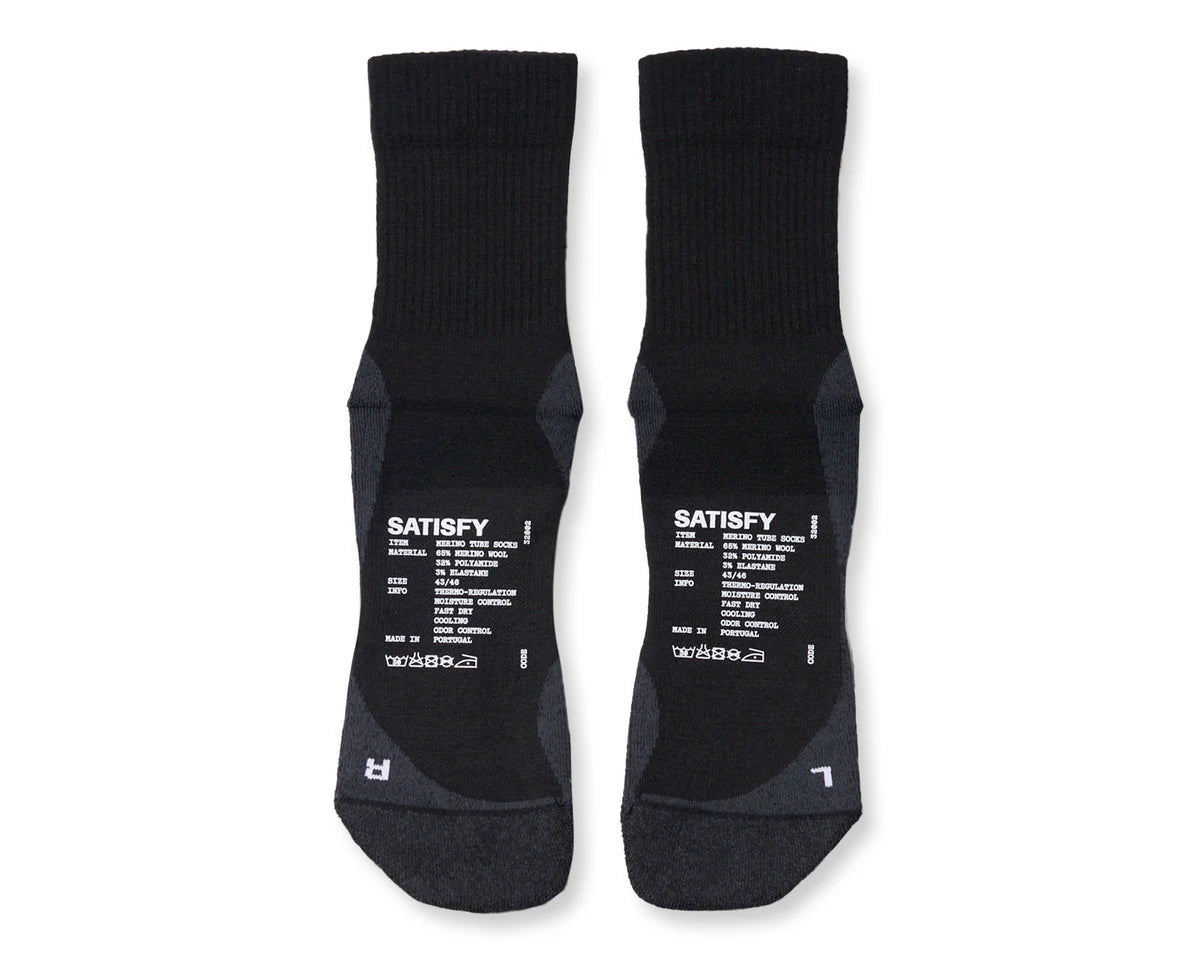 Merino Tube Socks | Black