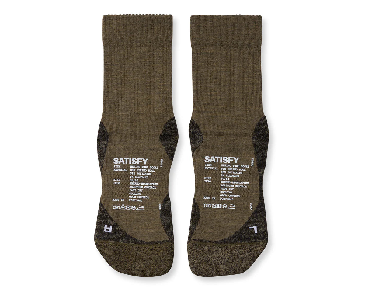 Merino Tube Socks | Dark Olive