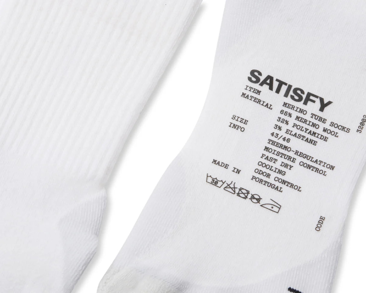 Merino Nylon Tube Socks | Off White