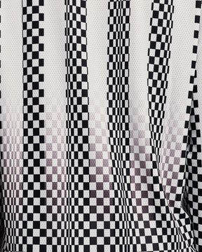 M Micromesh Long Sleeve | Checkerboard Stripe