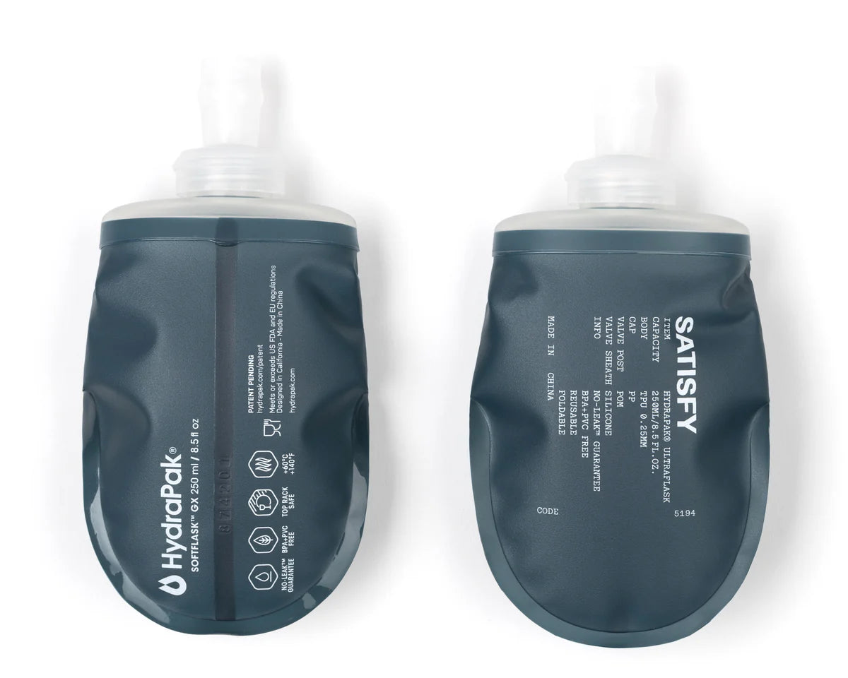 Soft Flask HydraPak® 250ml 2-Packs | Dark Slate