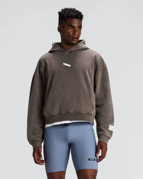 Chroma Wash Cropped Hoodie | Cocoa