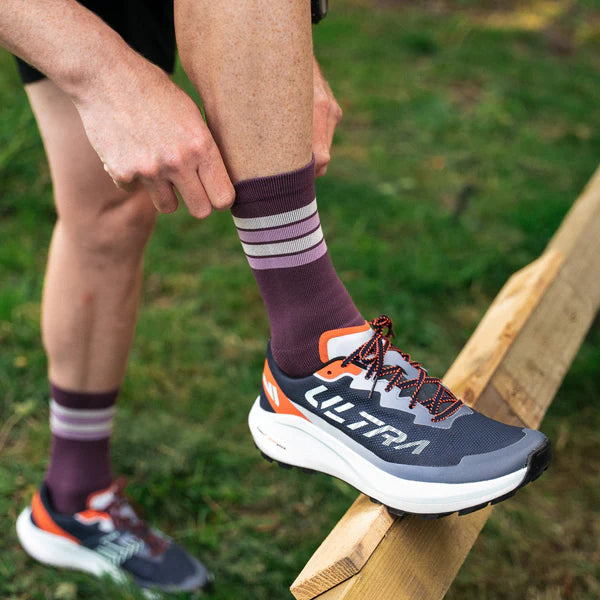 Trail Running Socks | Midnight Plum