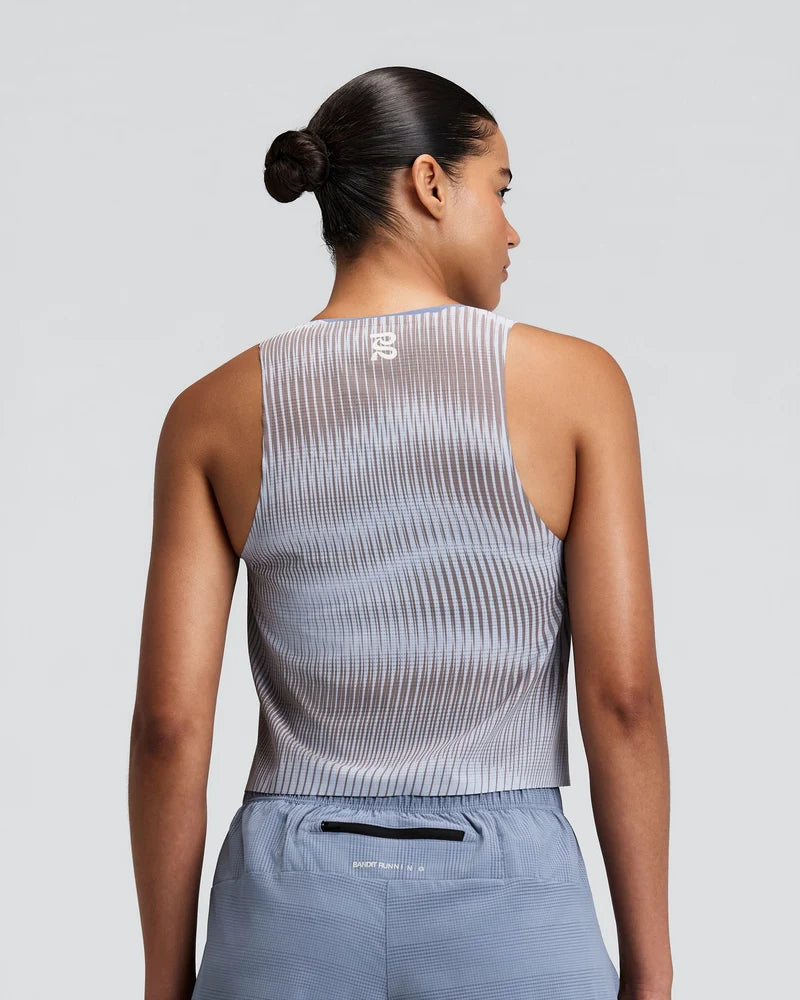 W CoolGrid Race Singlet | Pavilion Blue