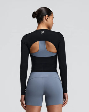 W GeoMesh Eclipse Long Sleeve | Black