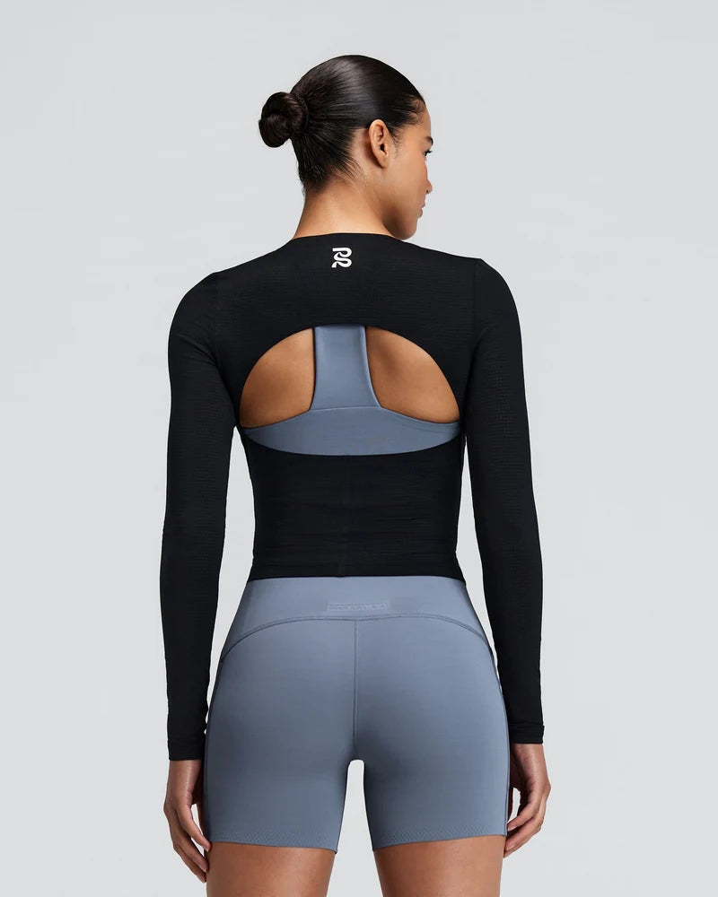 W GeoMesh Eclipse Long Sleeve | Black