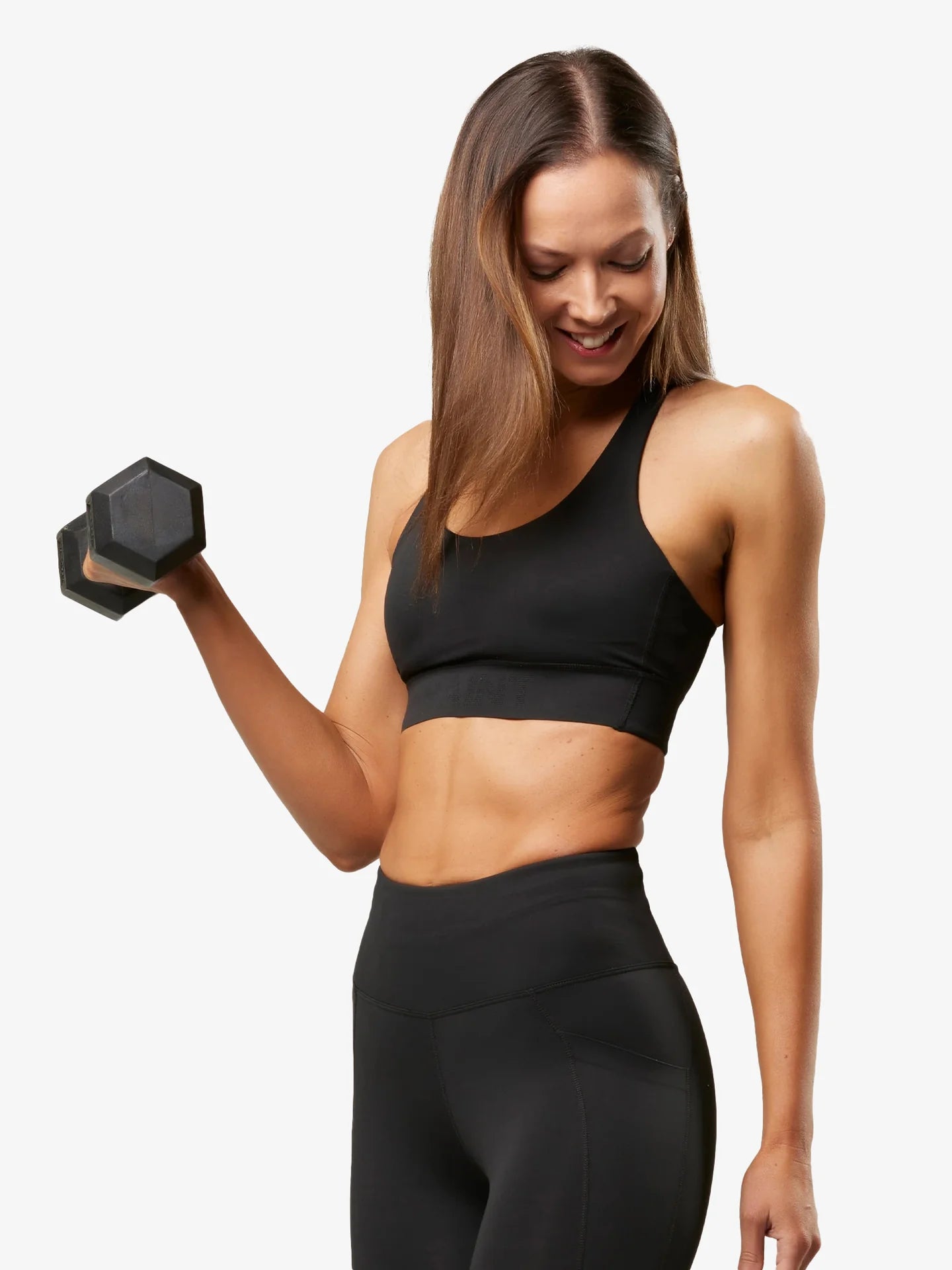 W Training Crop Top | Black