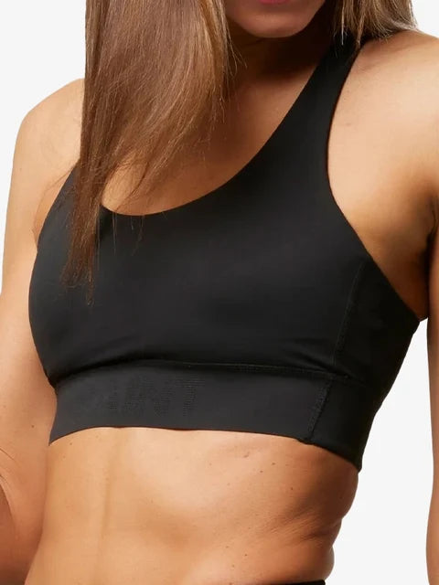 W Training Crop Top | Black