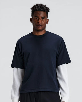 Heavyweight Cotton Box Tee | NY Navy