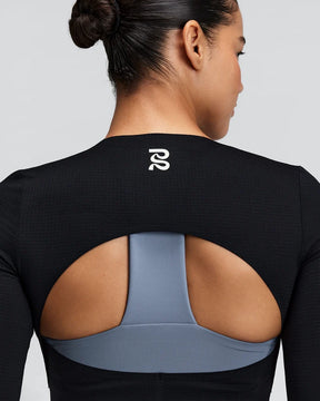W GeoMesh Eclipse Long Sleeve | Black