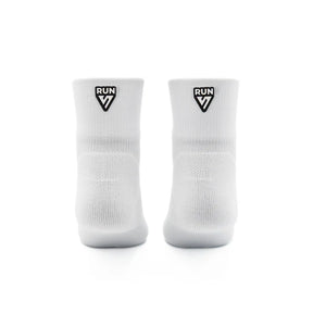 Running Quarter Socks | White RUN