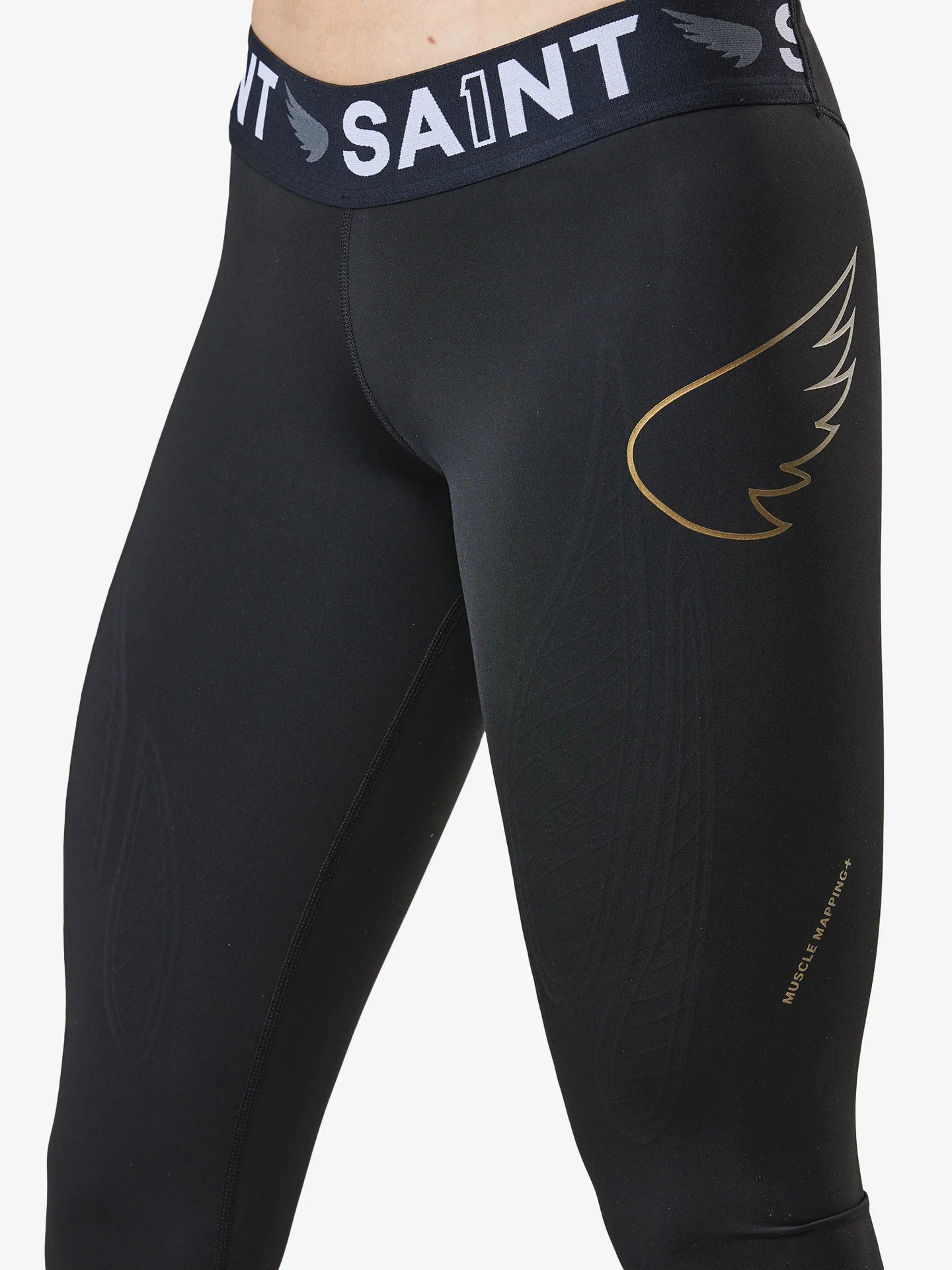 W P1 Elite Compression Tights - Low Rise | Black