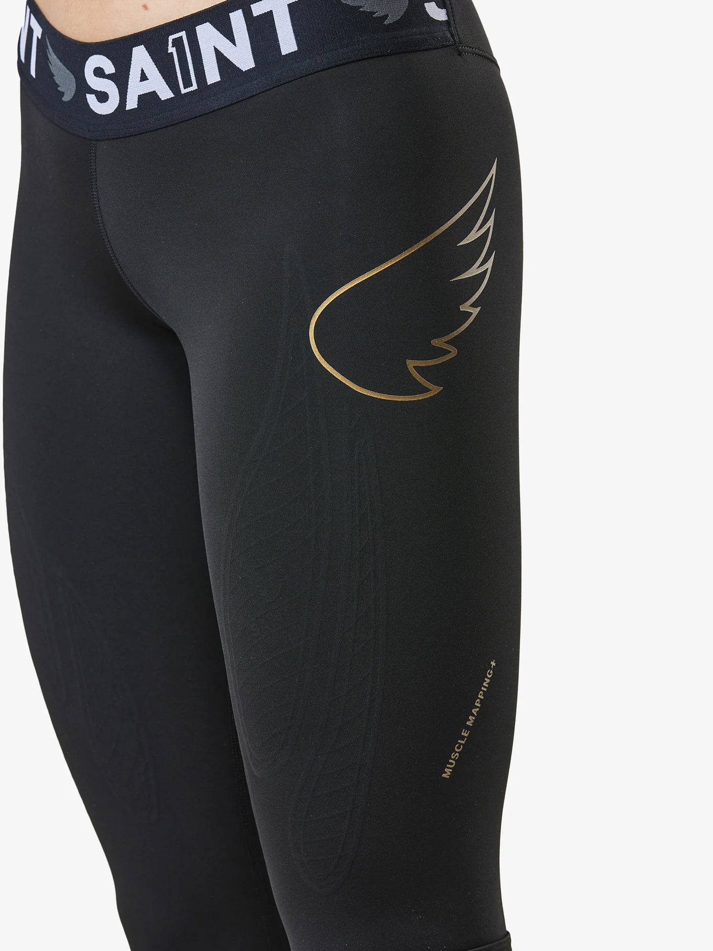 W P1 Elite Compression Tights - Low Rise | Black