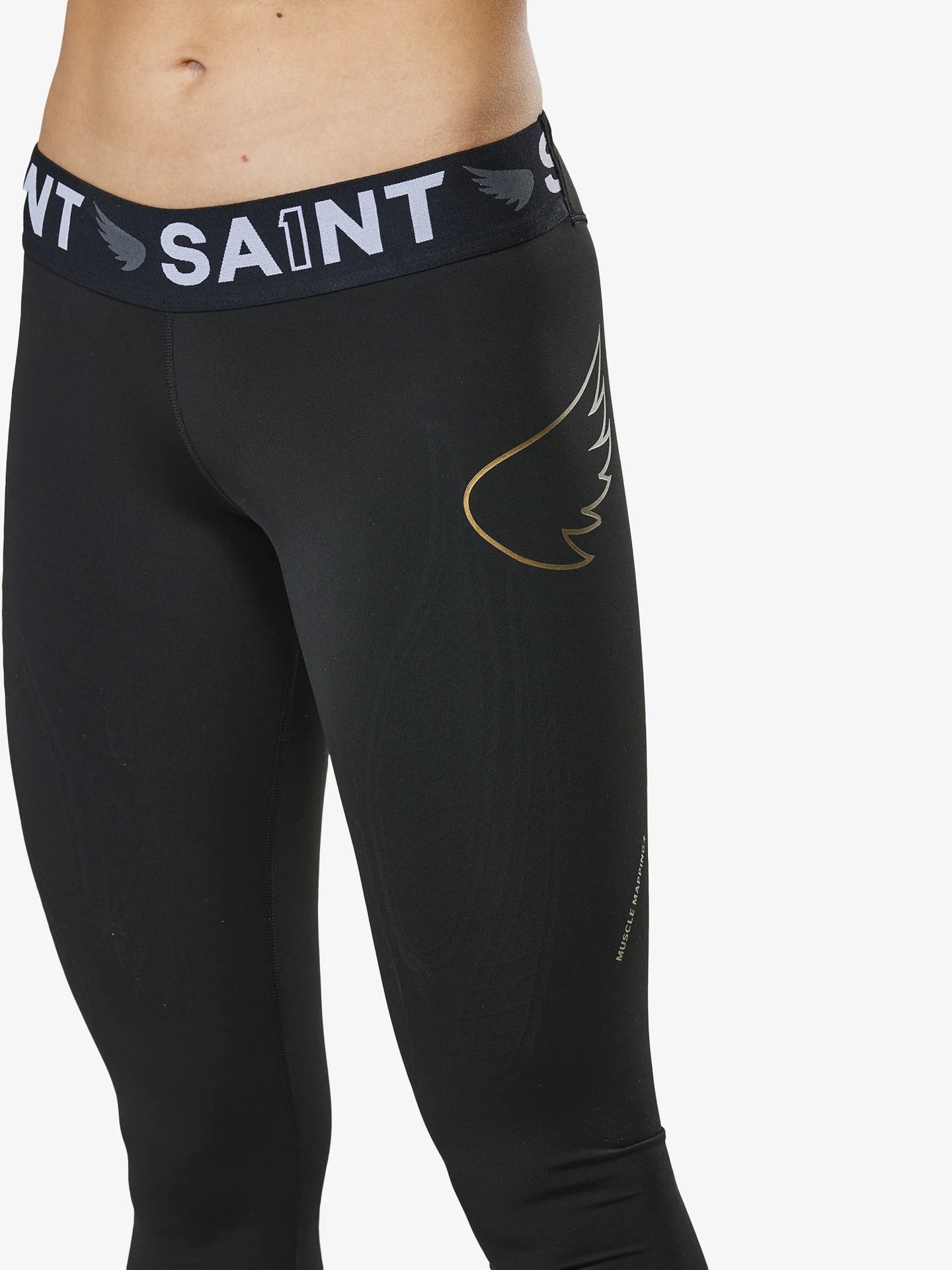 W P1 Elite Compression Tights - Low Rise | Black