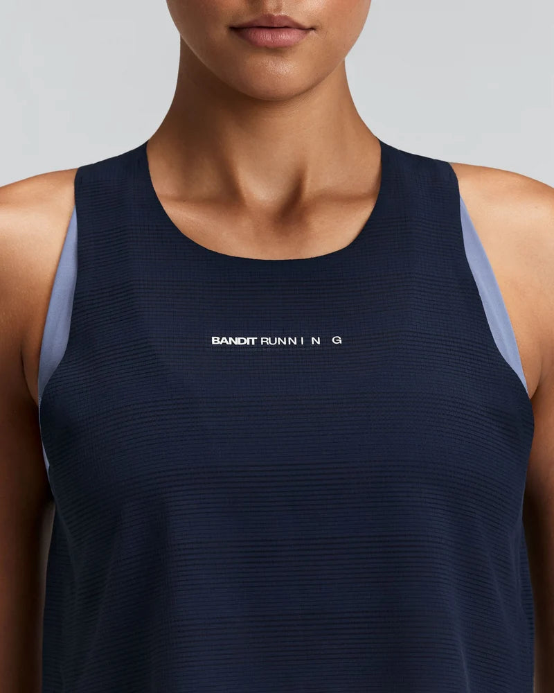 W CoolGrid Race Singlet | NY Navy