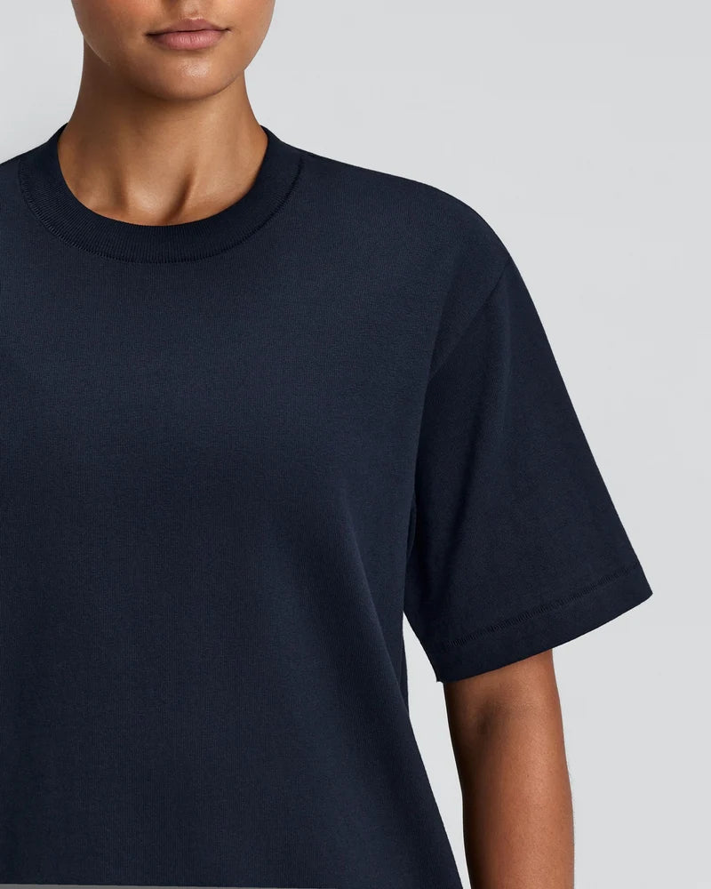 Heavyweight Cotton Box Tee | NY Navy
