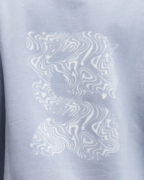 Chroma Wash Cropped Hoodie | Steel Horizon
