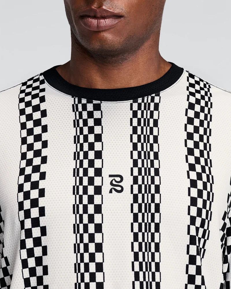 M Micromesh Long Sleeve | Checkerboard Stripe