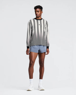 M Micromesh Long Sleeve | Checkerboard Stripe