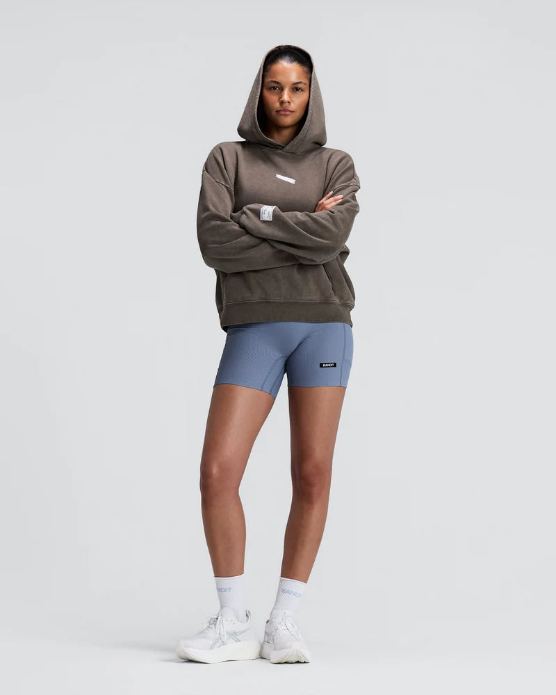 Chroma Wash Cropped Hoodie | Cocoa