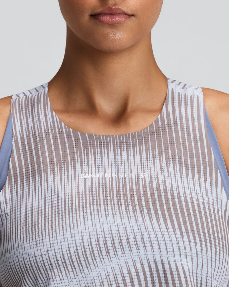 W CoolGrid Race Singlet | Pavilion Blue