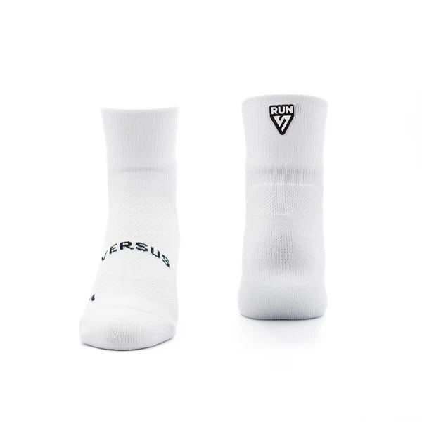 Running Quarter Socks | White RUN