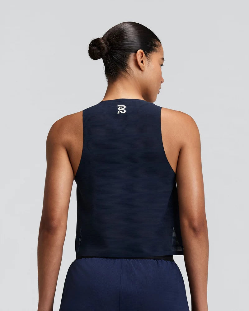W CoolGrid Race Singlet | NY Navy