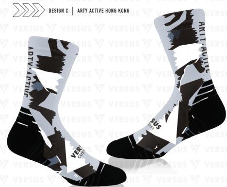 Arty Active Socks | Grey Black