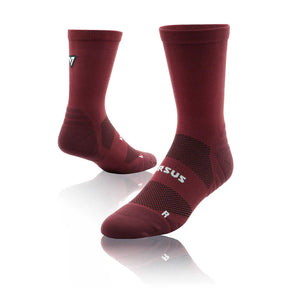 Active Crew Tab Socks | Classic Maroon