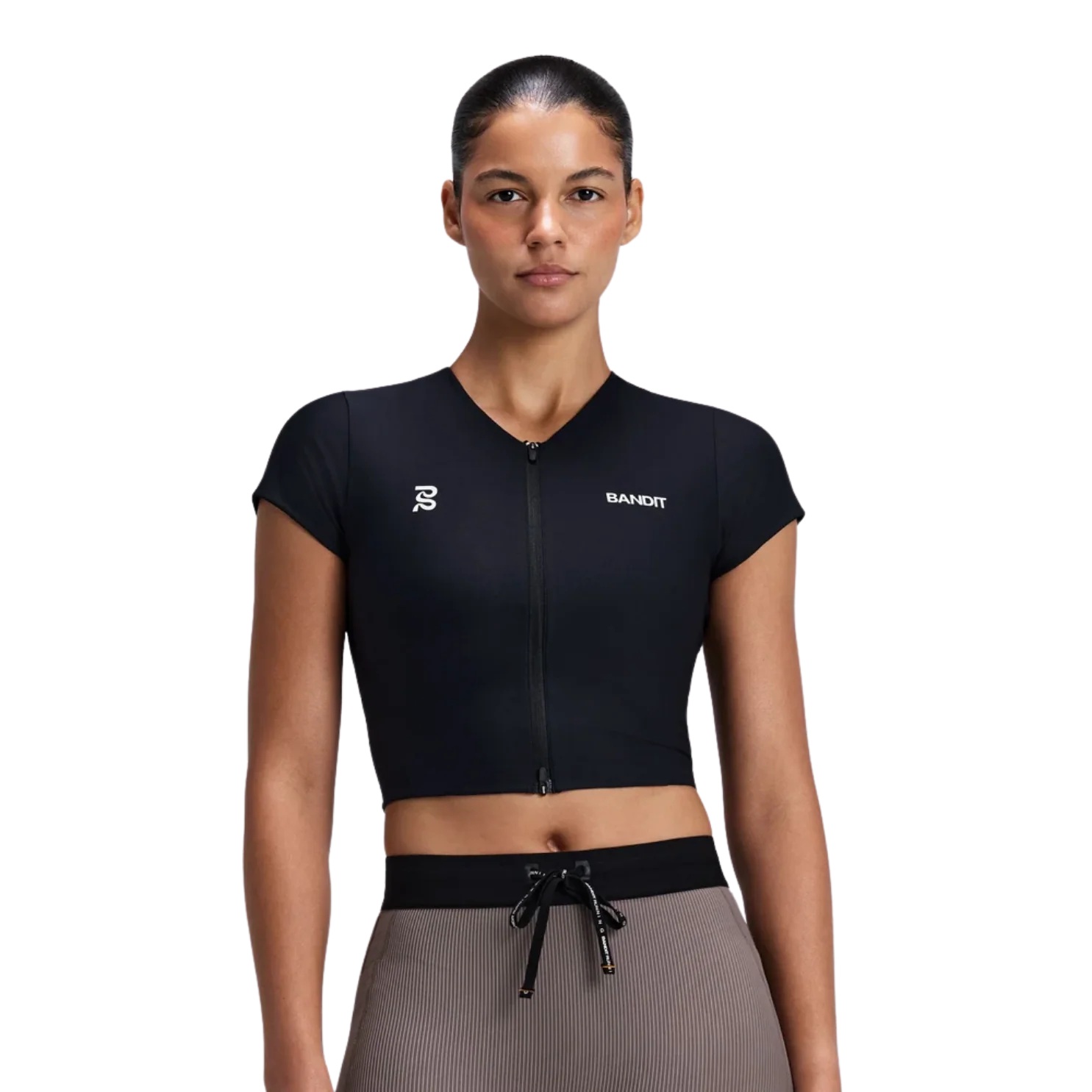 W Adapto 2-Way Zip Race Top | Black