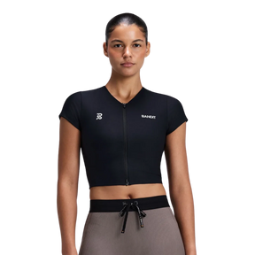 W Adapto 2-Way Zip Race Top | Black