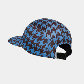 Houndstooth Combat Cap | Blue