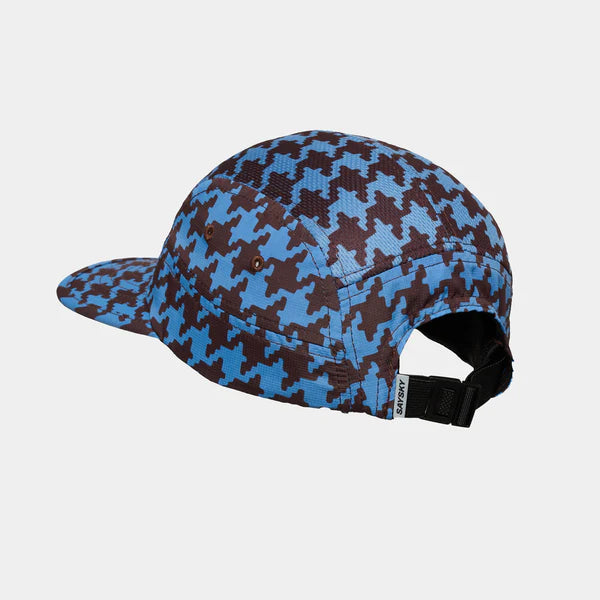 Houndstooth Combat Cap | Blue