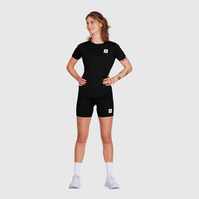 W Combat+ Short Tights 7" | Black